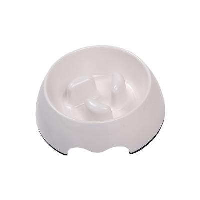 China Durable Plastic Funny Pillar Anti Food Clogging Easy To Clean Slow Feeder Dog Bowl for sale