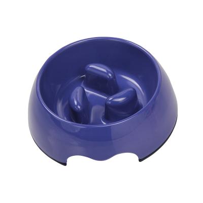 China Professional Wholesale Viable Design Melamine Material Dog Cat Slow Food Pet Bowl for sale