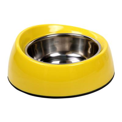 China Sustainable High Quality Pet Food Easy To Clean Slope Shape Dog Feeders for sale