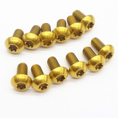 China Equipment Accessories: wholesale custom made high quality aircraft rotor bolt T25 M5x10 screw GR5 TC4 Ti-6al-4v titanium fastener for bicycle for sale