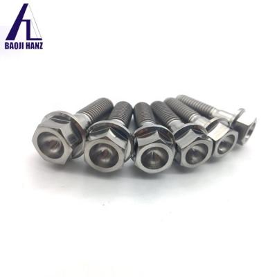 China Ti6Al4V grade5 titanium hex flange titanium bolts for sale for sale