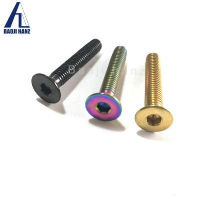 China DIN7991 ISO14581 ASME B18.3 Titanium Head Bolt Countersunk Torx Screws for sale