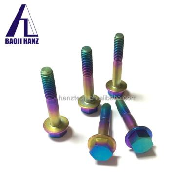 China Colorful Industry Button Hex Head Bolts Titanium Screw Bolt For Motorcycle for sale