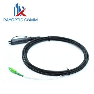 China FTTH Connector FTTA Optitap Compatible Digging 1 Core G657A Drop Cable Fiber Optic Patchcord Conector SC APC for sale