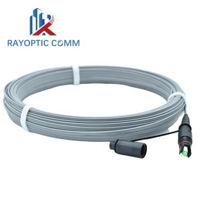 China FTTH FTTA Pigtail Optitap SC APC Waterproof Connector SX Core Single Mode Fiber Optic Drop Cable Pigtail SC APC for sale