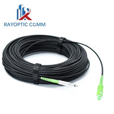 China FTTH New Product G652D Fiber SX OS Core SC/APC Fiber Optic Connector FTTH SC APC Patch Cord for sale