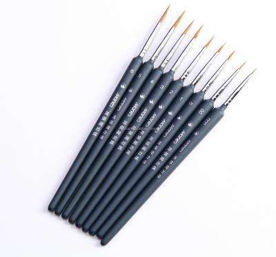 China Fine Hand-Painted Thin Line Pen Drawing Nail Art Brush Marie's Hook Painting/Oil Painting/Watercolor Painting Brushes Set Painting Supplies Bristle Detail Nylon Painting Brush for sale