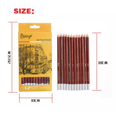 China office & High Quality Professional School Pencil Sketch Pencils 12PCS/SET Professional White Charcoal Pencil Set for sale