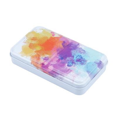 China 11 color aquarell metal palette box watercolor storage tin palette box portable/foldable/colorful empty/empty for painting watercolor/with 12 half pans tin. for sale