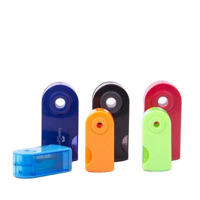 China New Arrival FABER 1PC Small And Cute Single Hole Reversible Pencil Sharpener For School And Office Multifunctional Stationery for sale