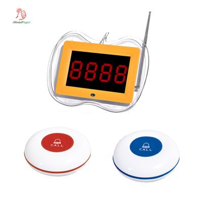 China Combination Each Button Wireless Pager System Wholesale Waterproof Receiver And Call Display For Restaurant for sale