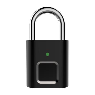 China Waterproof Anti-theft Fingerprint Fingerprint Biometric Smart Padlock for sale