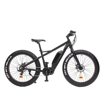 China Hot Sale 36V 48V Aluminum Alloy 26 Inch Aluminum Alloy Enduro Ebike Mid Fat Drive Electric Bike for sale