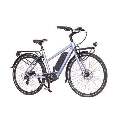 China Popular Aluminum Alloy Shimano 7 Speed ​​250W 500W 750W Electric Bike With Carrier Road City Electric Bike for sale