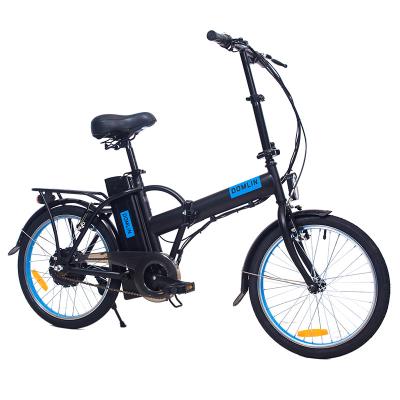 China Hot Sale 36v 250w Steel Electric Folding Bicycle 20