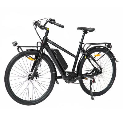 China 700C 7 Speed ​​Electric Alloy Mid Drive City Aluminum Alloy Motor City Ebike Electric Bicycle for sale