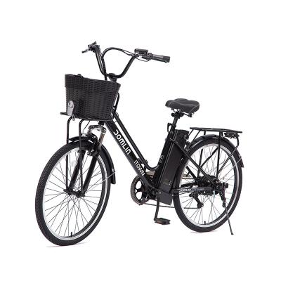 China City Electric Bike 26 Inch Suspension Steel Electric City Bike SHIMANO 7 Speed for sale