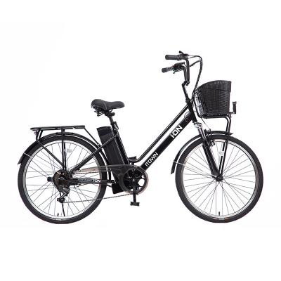 China CE EN15194 Steel 26 Inch Suspension E Bike 7 Speed ​​Electric Bike Share Bicycle for sale