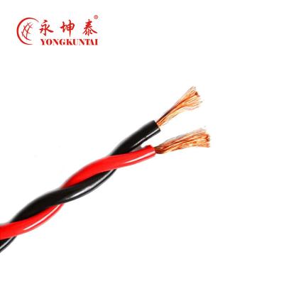 China Hot sale china heater manufacturer stranded 1.5mm2 300/300V copper twisted electrical cable for household for sale