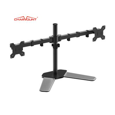 China Professional Supply Full Motion 360 Degree Rotation Monitor Arm Max VESA 100x100mm Dual Monitor Stand for sale