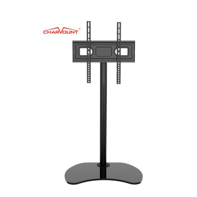 China Aluminum Universal LED Design Max VESA 400*400mm Flat Panel Bending Angle 171.70 Degree Floor TV Mount for sale