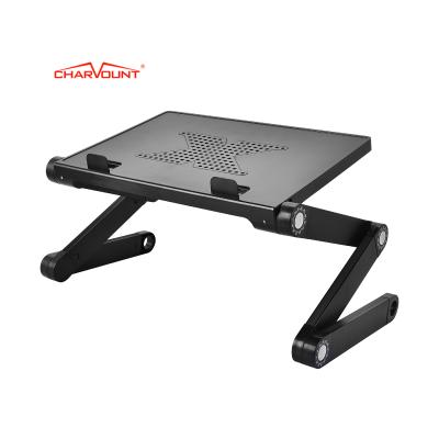 China Foldable Laptop Desks Foldable Aluminum Adjustable Laptop Desk Stand for sale