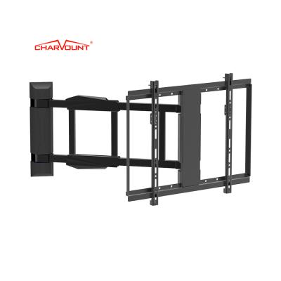 China Max VESA Heavy Duty 600*400mm Motorized TV Wall Mount 940mm Long Arm TV Bracket Swivel Wall Mounts 32