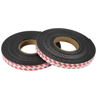 China Industrial Magnet Tape Flexible Rubber Magnet Strip With 3m Adhesive for sale