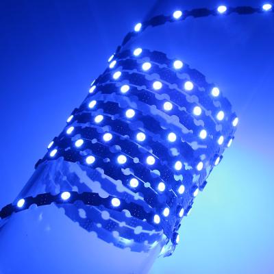 China Mini Zigzag 5mm Width S Shape Programmable LED LANDSCAPE Digital smd 3535 RGB ws2812b SK6812 Flexible Strips for sale