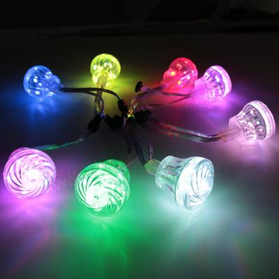 China Outdoor Landscape 45mm 60mm Full Color Cabochon Led Amusement Park Led Pixel Light for sale