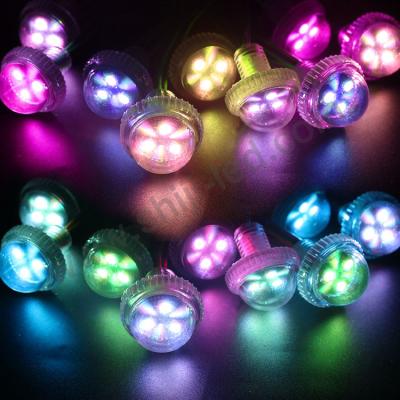 China Theme Park Digital Pixel Accessible Led Light 26mm Led Cabochon Amusement Rides Turbo LED Dot Lights for sale