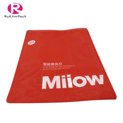 China Top Quality Recyclable Custom Printed Zip Lock Plastic Bag For Packaging Underwear Socks Clothes Shipping Bag for sale