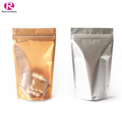 China Custom Printed Matte Recyclable Food Grade Polyester Film Bag Colorful Food Liquid Transparent Packaging Bag for sale