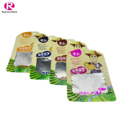 China Special Recyclable Factory Price Form Airtight Aluminum Foil Food Grade Nut Food Packaging Bag Holder for sale