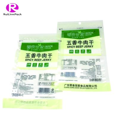 China Recyclable Wholesale Custom Beef Jerky Packing Zip Lock Bag Snacks Product Pouch Plastic Packaging Bags for sale