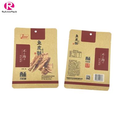 China Factory Direct Sale High Quality Recyclable Can Be Customized Printing Biodegradable Aluminum Foil Kraft Paper Standing Pouch for sale