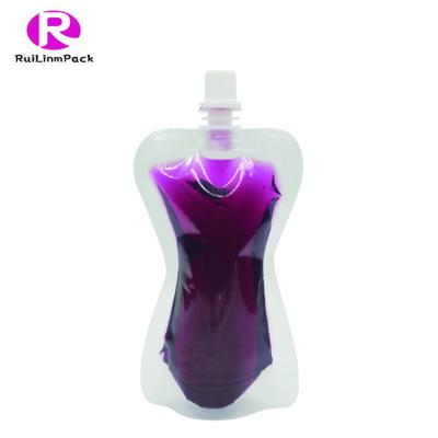 China High Quality Recyclable Child Proof Special Shaped Juice Jelly Package Stand Up Pouch Bag for sale