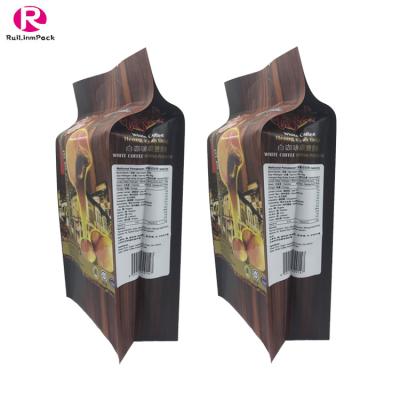 China Recyclable Custom Printed Moisture Proof Aluminum Foil Side Gusset Bag Roasted Coffee Bean Packaging Bag for sale