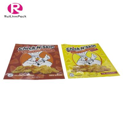 China Factory Supplier Printed Recyclable Aluminum Foil Food Snacks Tote Bag Three Sides Seal Bags for sale