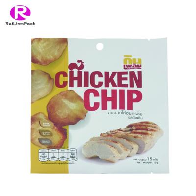 China Hot Selling Recyclable Back Seal Food Snack Packaging Bags Custom Food Plastic Bags for sale