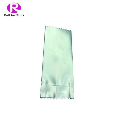 China Customized Former Moisture Proof Recycle Seal Three Side Back Seal Bag Holographic Aluminum Foil Packaging Bag for sale