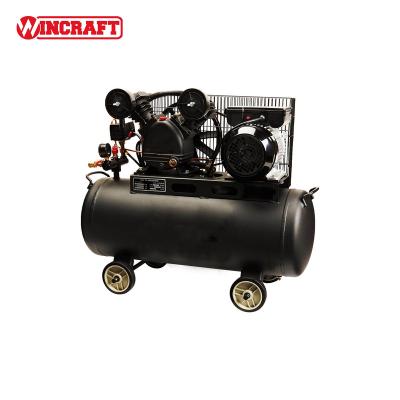 China 3HP 2.2Kw 3HP Low Noise Level Portable Reciprocating Piston Air Compressor Machine Horizontal Air Compressor for sale