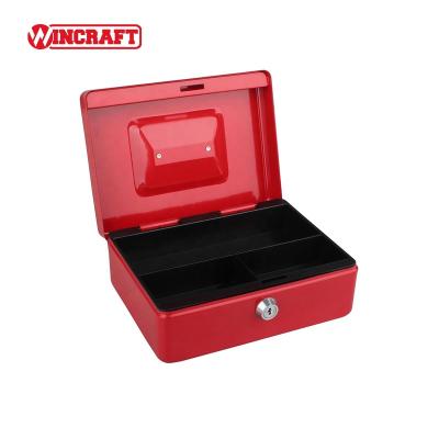 China Convenient to carry around and use Portable Safes High Quality Removable Cash Tray with Compartment for Cash Small Safe Suitcase Cash Storage Box for sale