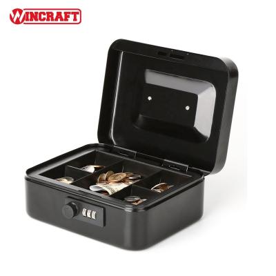 China Convenient to carry around and use Various Types Portable High Quality Removable Household Savings/Anti-theft Small Safes Cash Storage Box 3-digit Cash Box for sale