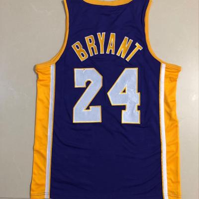 China Kobe Bryant #24 #8 Davis#3 James#23 Breathable Basketball Jersey N.B.A mitchell laker s basketball uniform tank top stitched for sale