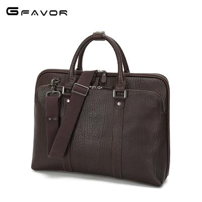 China Normcore/Hot Selling Minimalist Leather 15 Inch Laptop Bag Men Laptop BriefcaseTop Grain Leather Handbag Men's Laptop for sale