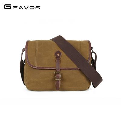 China High Quality Vintage ODM Mens Canvas Messenger Bag Laptop Shoulder Bag for sale