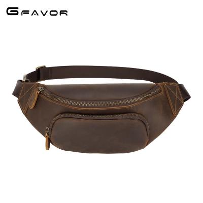 China Multifunctional Leather Fanny Pack Hip Purse Travel Waist Increasing Bum Bag Belt Bag for Women Men for sale