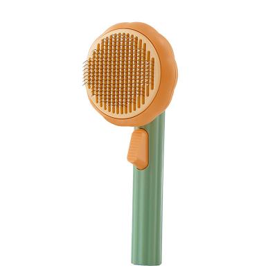 China New Arrival Stocked Stainless Steel Cat Hair Comb Multicolor Grooming Brush for Cats for sale