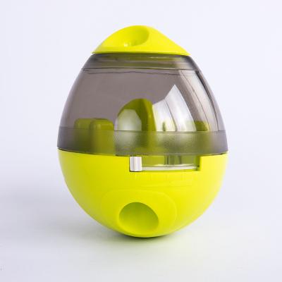 China Colorful Pet Food Dispenser Eco-Friendly Sustainable Plastic Maker Dog Toys Food Treat Ball Self Playing Game for sale